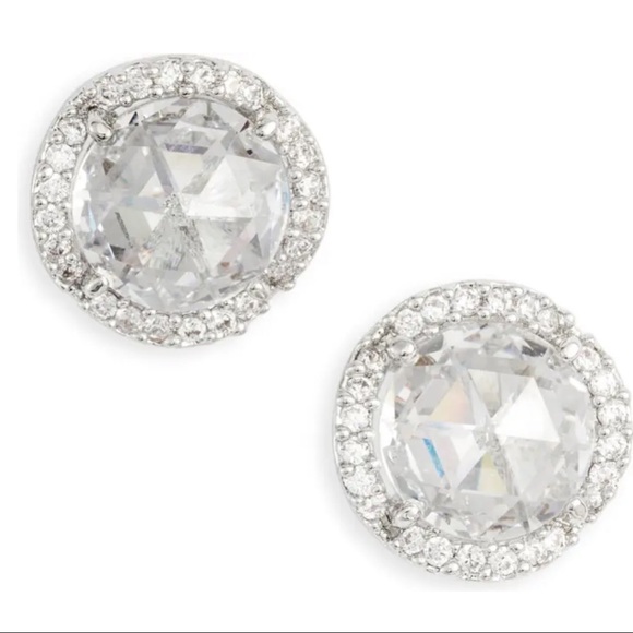 Kate Spade Crystal Round Stud Earrings